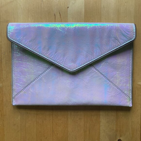 Rebecca Minkoff Iridescent Leo Clutch - Picture 1 of 3